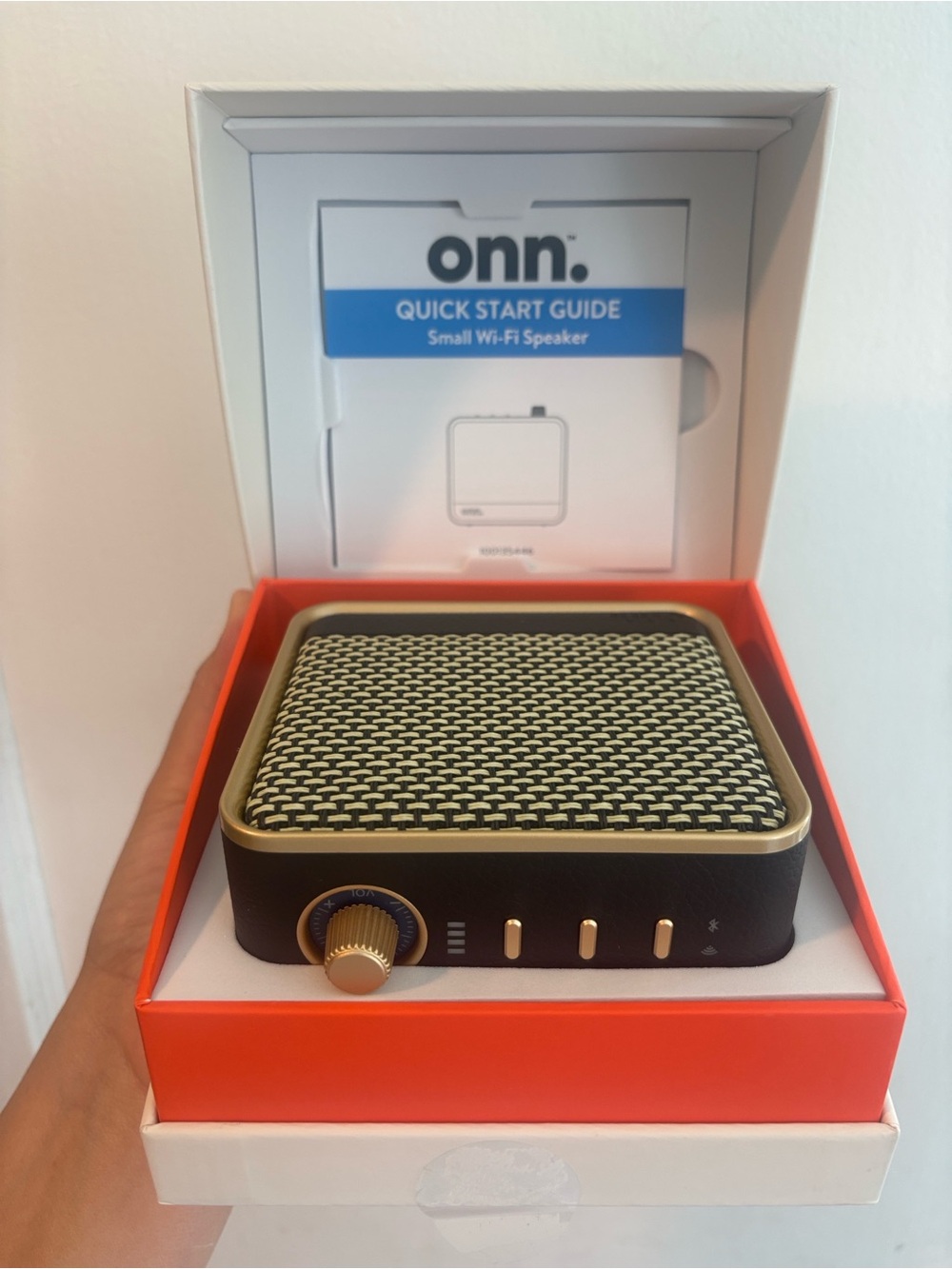 On Running Black and Gold Wireless Portable Speaker